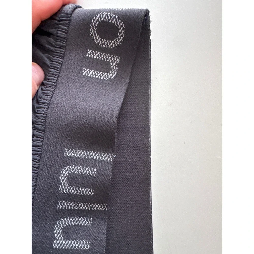 Lululemon Logo Waistband High-Rise Training Shorts wide waistband built-in liner